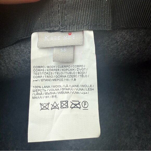 Kate Mee Pure Wool Grey Fedora Hat - Picture 6 of 12